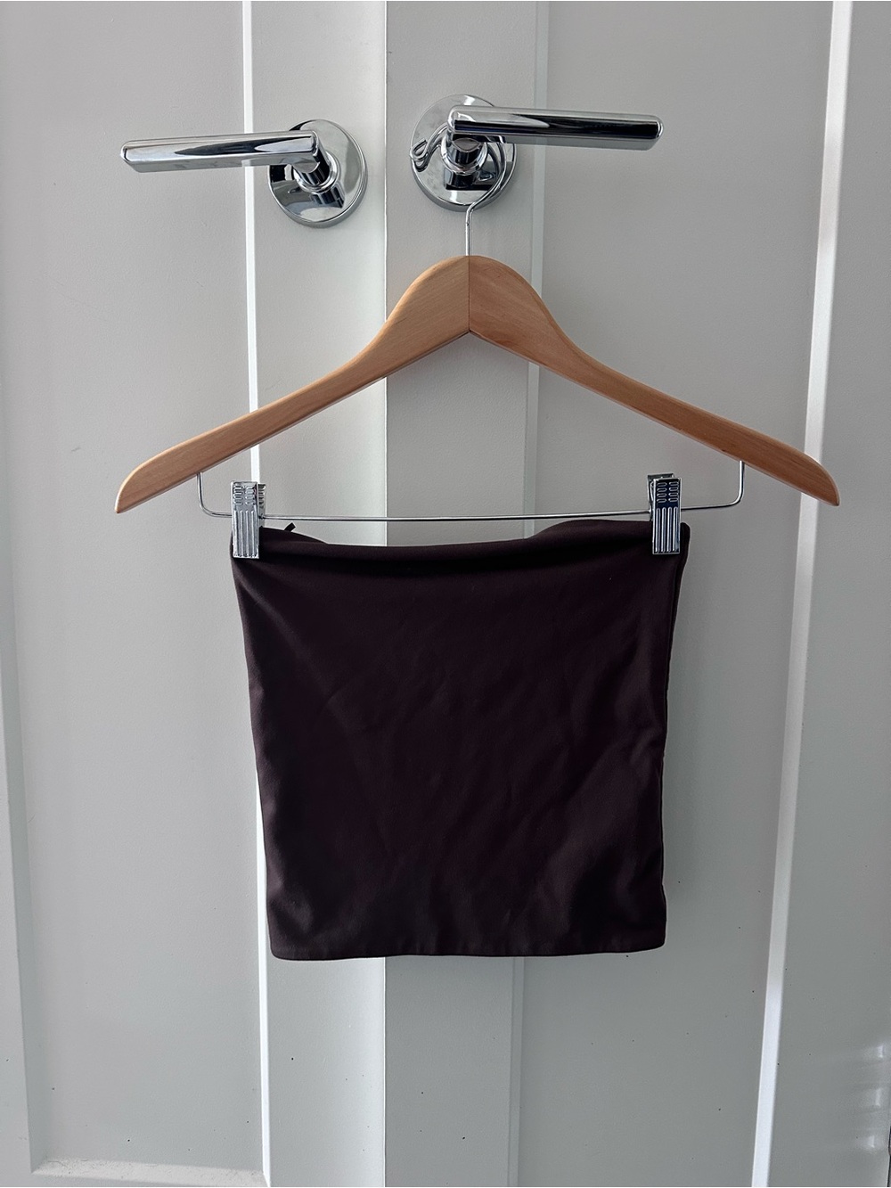 Babaton Dark Brown Contour Tube Top